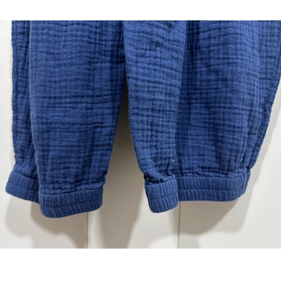 Madewell women 6 Lightspun Tapered Leg Jumpsuit Coastal Blue cotton MC943 gauze - Picture 9 of 13